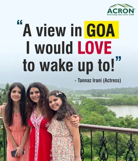 Tannaz Irani  Says View in Goa she would love to wake up to