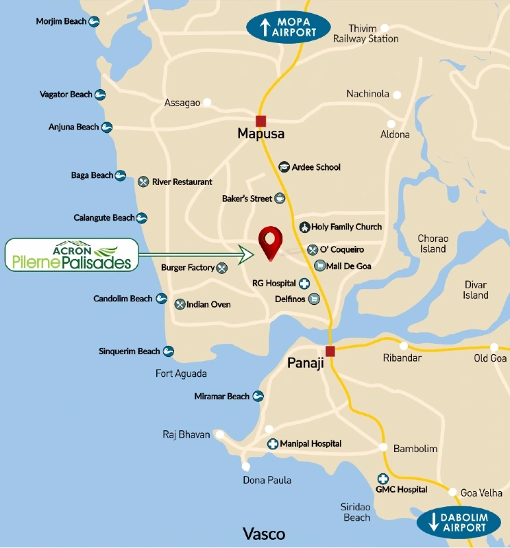 Acron Pilerne Palisades Goa